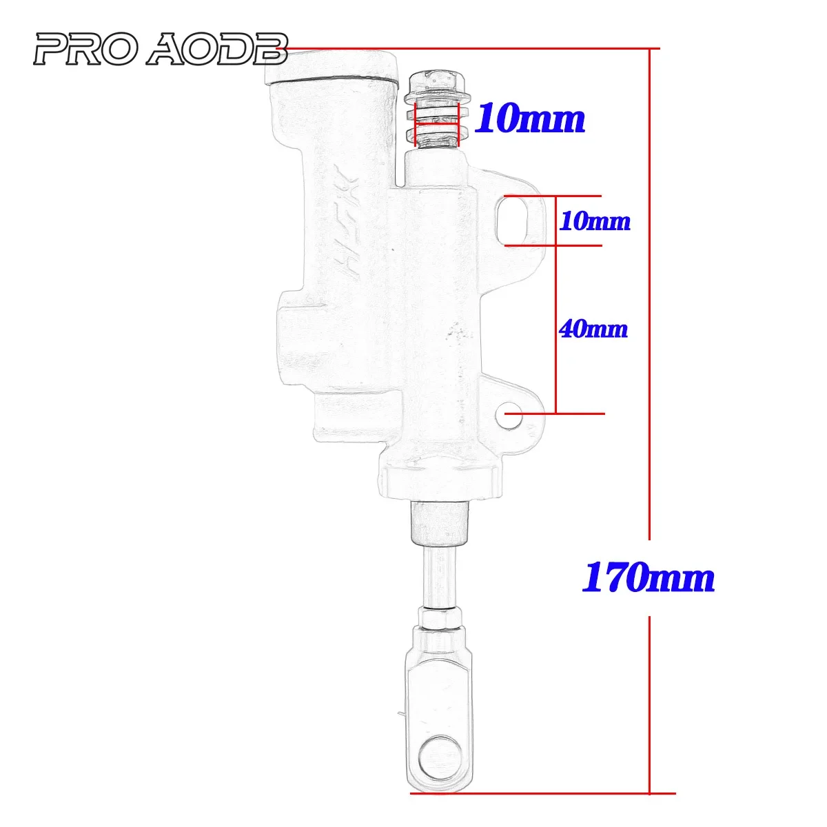 Motorcycle Rear Hydraulic Brake Master Cylinder Pump For Kayo T4 T6 BSE 50cc 70cc 110cc 125cc 150cc 250cc ATV Pit Pro Dirt Bike