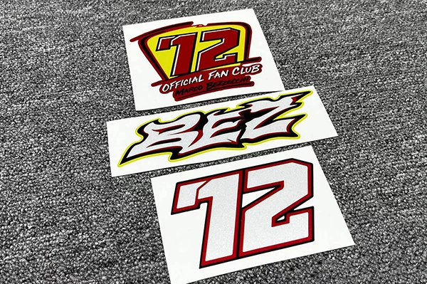 Car Sticker for Dirt Bike World Racing 72 Marco Bezzecchi Helmet Motocross Moto Race Decal Tape