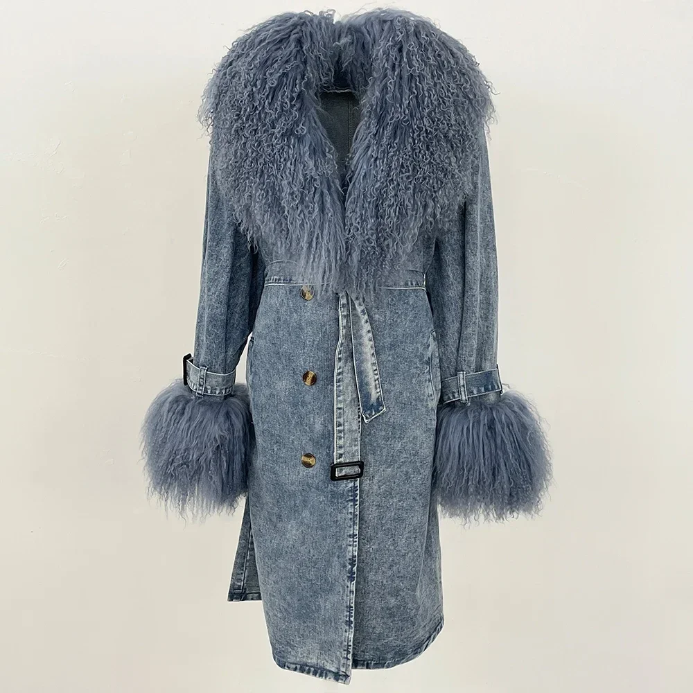 Elegant Woman Clothing Real Fur Jacket Woman 2025 Demi-season Jacket for Women Outerwears New in Coats & Jackets Real Fur Coats