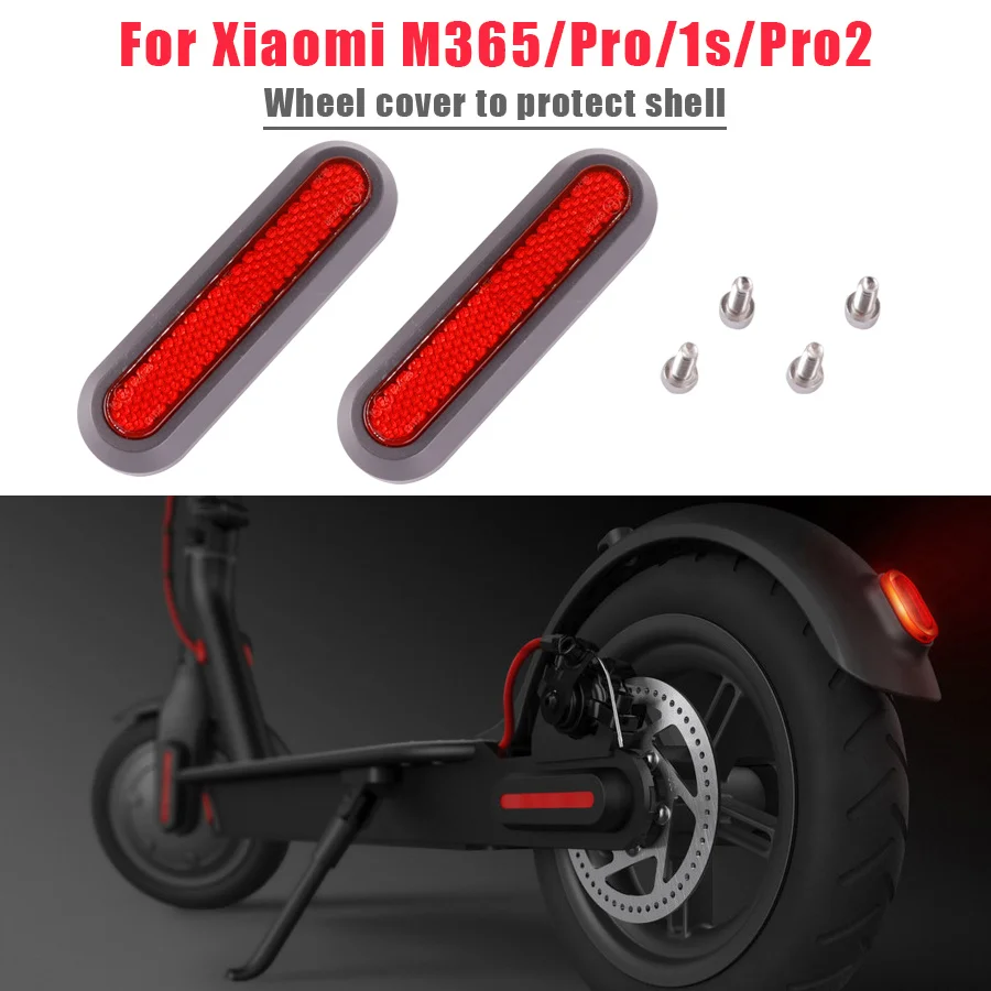 Wheel Cover Front Rear Hub Shell Reflective For Xiaomi M365/M365 PRO/PRO 2/1S /Essential Electric Scooter Safety Night Reflector