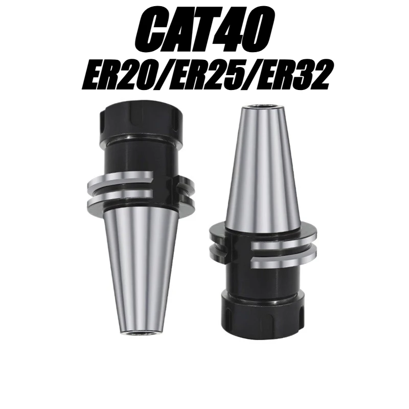 

CAT40 ER16/ER20/ER32/ER40 Стандартный держатель инструмента 2,76 дюйма, 4 дюйма, идеально подходит для фрезерных станков с ЧПУ и цанговым патроном
