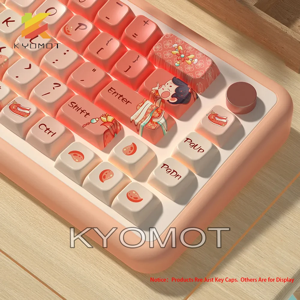 

KYOMOT Anime 158 Keys Beauty of Tang Palace Keycaps MDA Profile ISO Layout PBT Dye Sub for MX Switch DIY Mechanical Keyboard