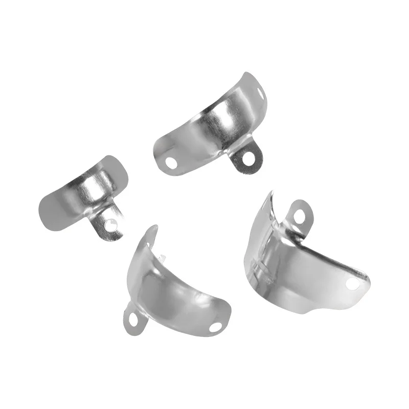 100pcs/Box Dental Matrix Bands Sectional Contoured Metal Matrices for Teeth Replacement Molar Deciduous Dentist Material Kit