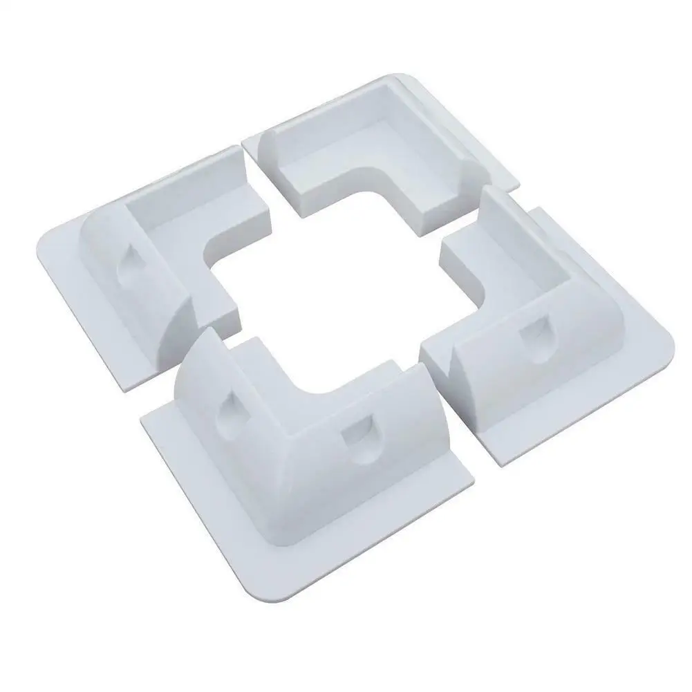 

ABS Plastic Solar Panel Corner Mounting Bracket 4PCS/SET for Caravan Motorhome RV in White or Black