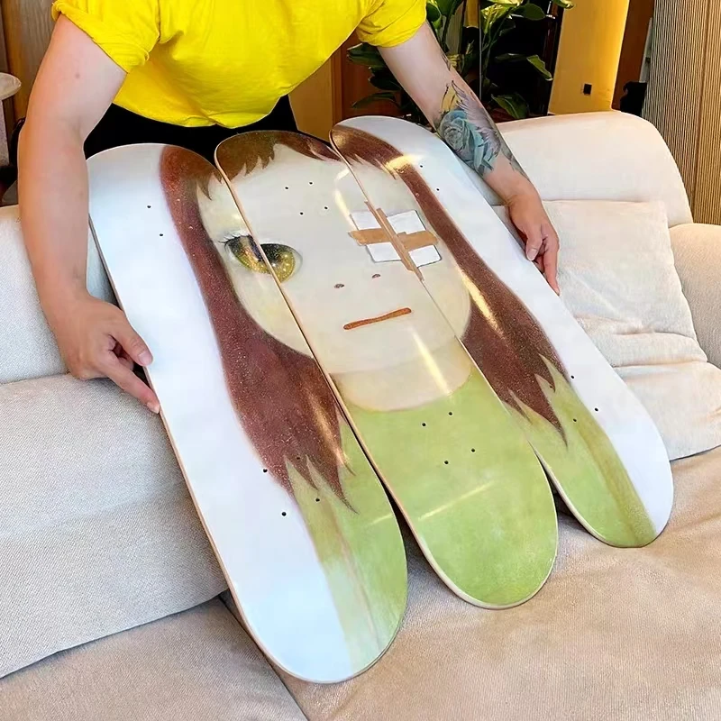 Cartoon Skateboard Trendy Wall Decoration Maple Skateboard Layout on The Wall in Stock Home Decorations