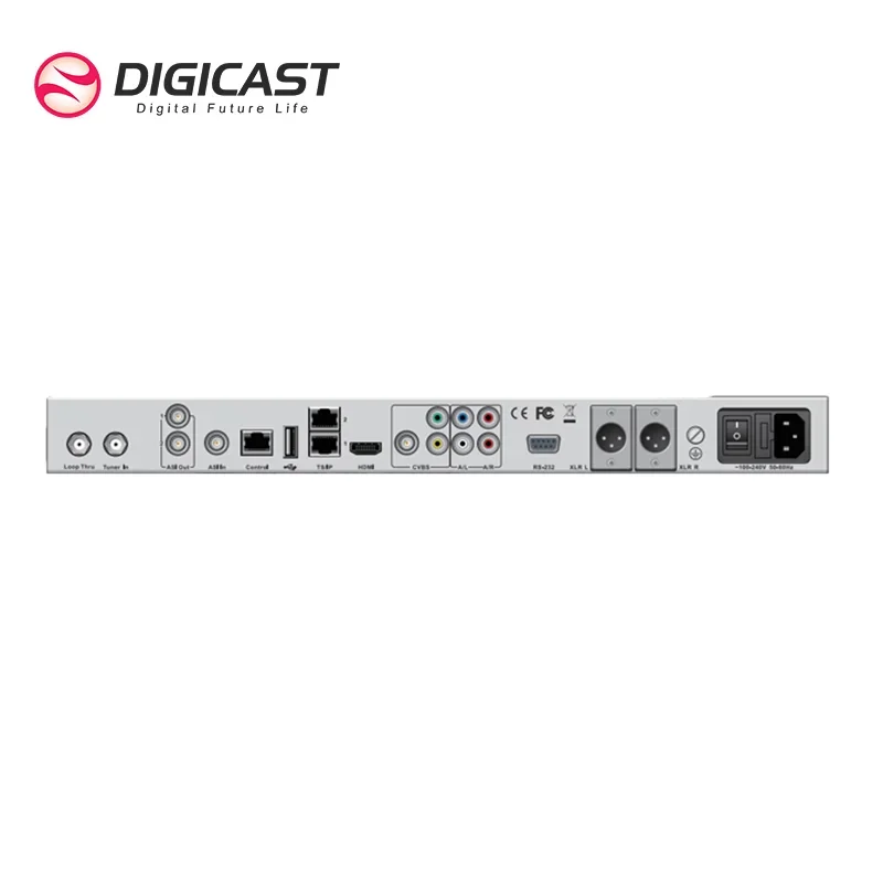 

1U Rack Mounted HDM I CVBS Video Decoder DVBSS2 DVB C ASI Digital Video Decoder
