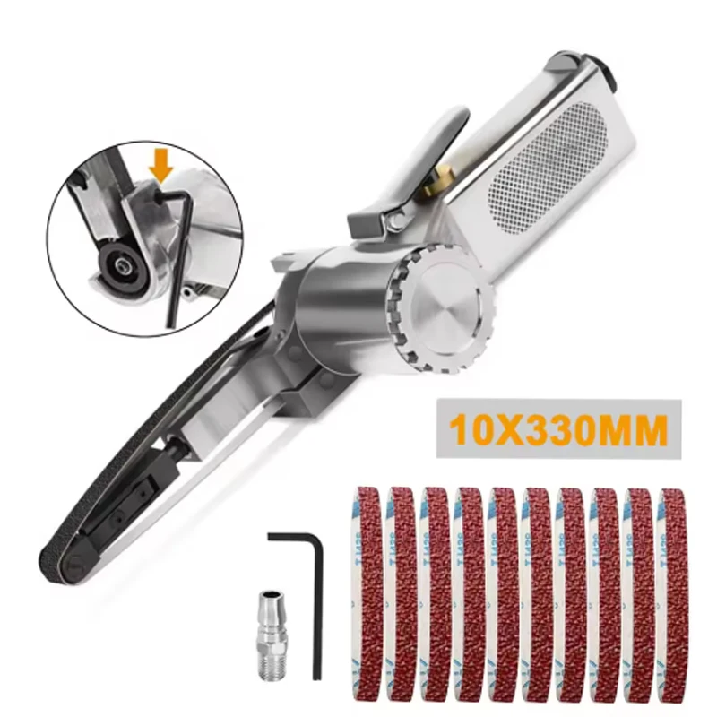 

Пневматический угловой шлифовальный станок, пневматическая ленточная шлифовальная машина, пневматический шлифовальный инструмент для воздушного компрессора, 10 мм, 20 мм