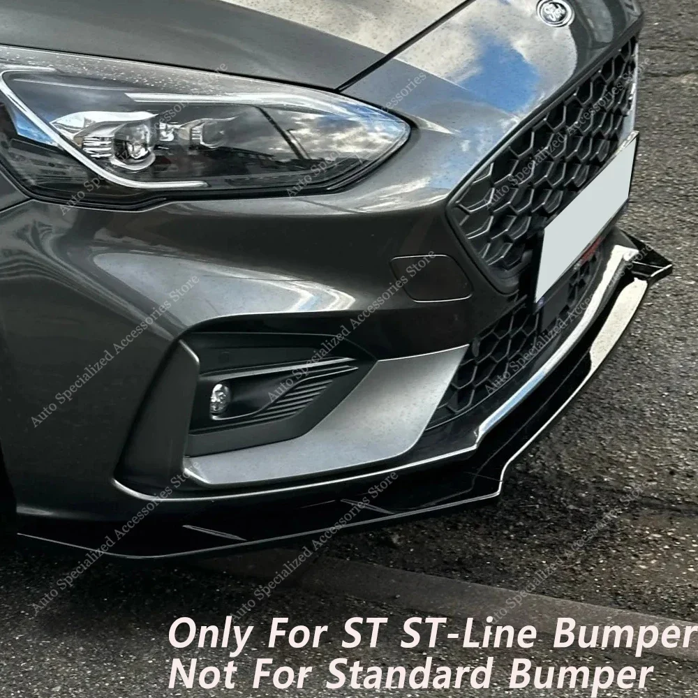 For Ford Focus ST MK4 MK4.5 C519 Maxton Style Front Bumper Lip Spoiler Splitter Diffuser Foucs 4 ST ST-line 2018-2024 Bodykits