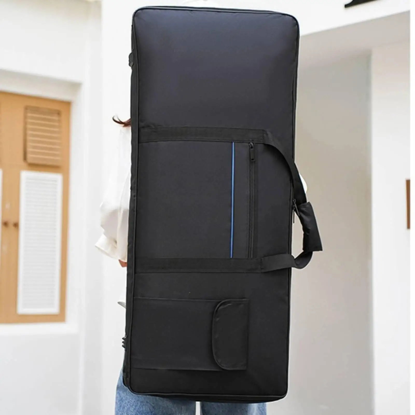 61-Key Keyboard Bag, 600D Oxford Fabric, Padded Musical Accessory - view 6