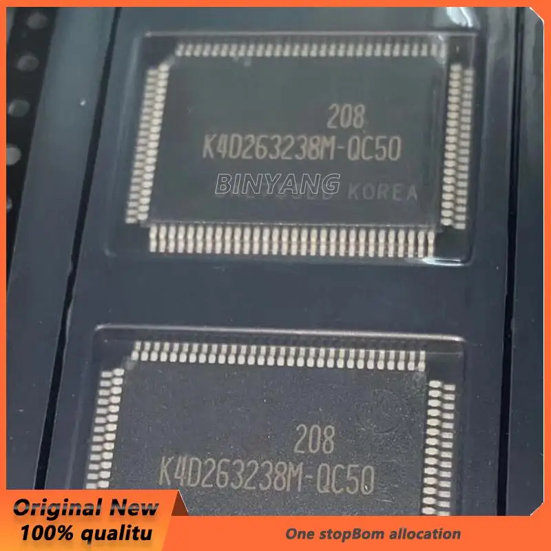 (10piece)100% New K4D263238D-QC50 K4D263238F-QC50 QFP Chipset