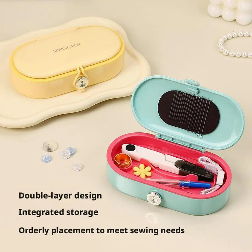 Picture 3: Magnetic Sewing Kit Needle and Thread Box Double-layer Practical Multifunctional Sewing Tool Needle and Thread Storage Box