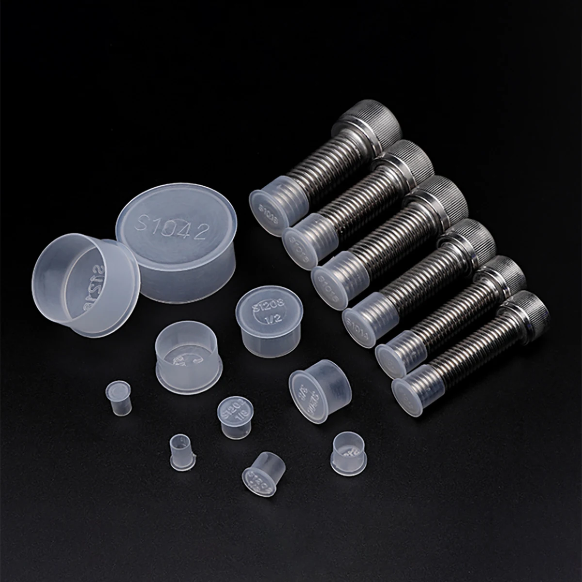 

Plastic Thread Protective Sleeve/Fitting Sealing Cap/T-Type White Translucent Protective Cap