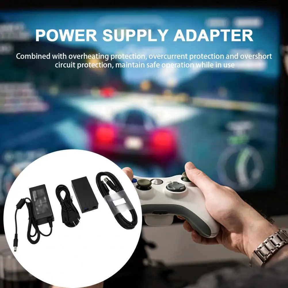 Adaptador de fuente de alimentación Adaptador de CA retardante de llama de bajo ruido Adaptador de corriente de sobrecalentamiento para sensor ONE S/X Kinect 2 0