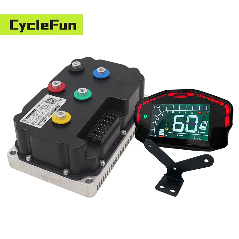 FarDriver ND72530 DC 350A Sine Wave Controller with Bluetooth And DKD One-Lin Speedometer Electric Scooter Accessories