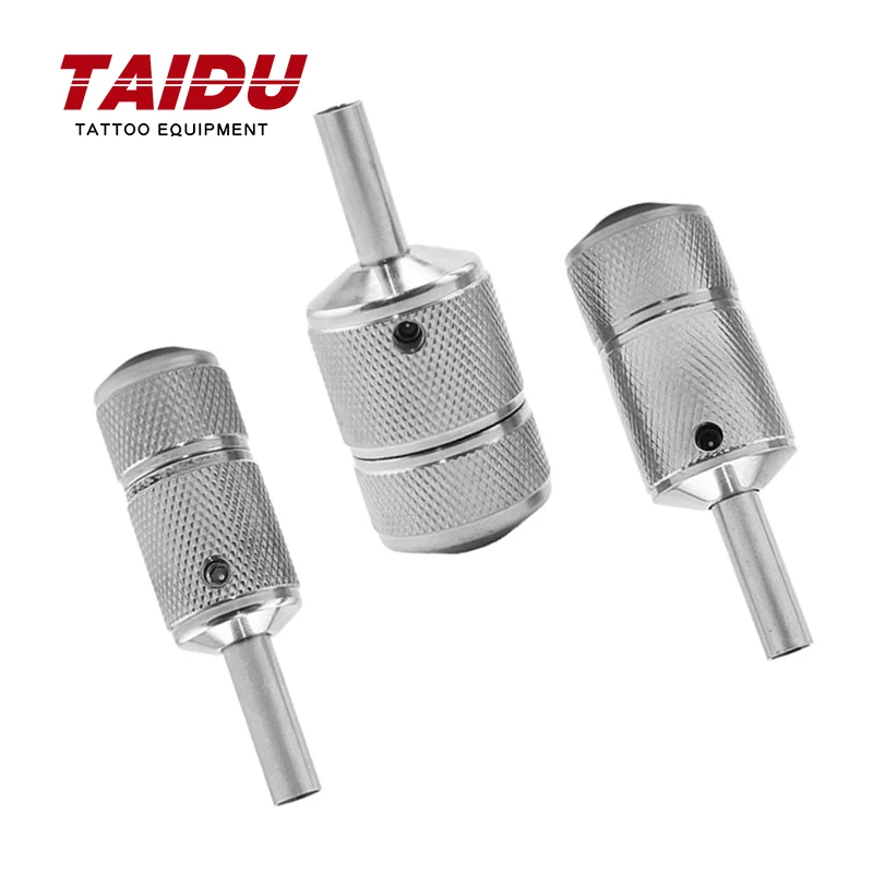 

TAIDU Stainless Steel Grip For Tattoo Machine 22MM 25MM 30MM Tattoo Handle Self Locking Antislip Surface Unitary Tattoo Grip