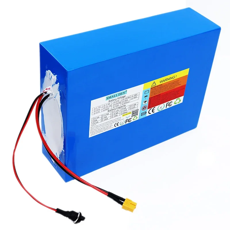 Nuevo paquete de batería de litio 48V 30Ah 18650, batería Clase A con 30A BMS y batería de alta potencia de 1500W + cargador de 54,6 V 2A 3A 5A