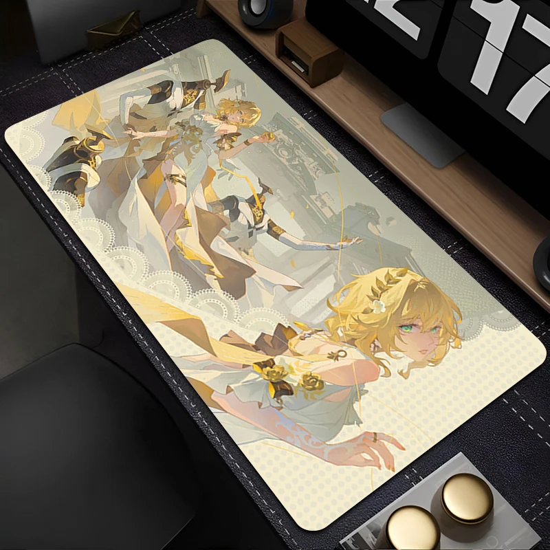 Muismat Gaming Muismat PC Accessoires Honkai Star Rail Aglaea Antislip Anime Toetsenbord Pad Grote Bureaumat Rubber Uitgebreide Pad