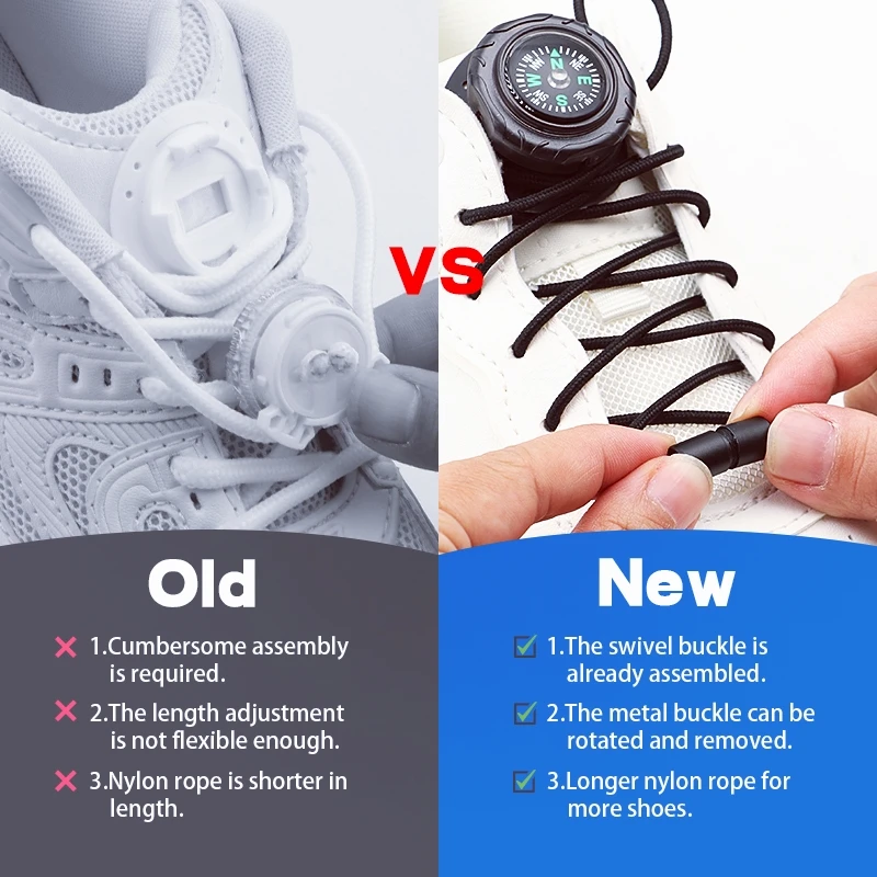 1Set Automatic Shoelaces Without ties Glow Swivel Buckle Laces Kids Install simple Tennis Sneakers Shoelace Shoe Accessories