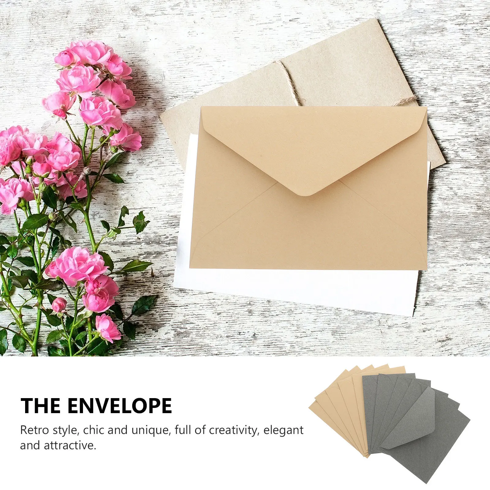 

10pcs Vintage Letter Envelopes Retro Style Blank Paper Envelopes For Invitation Greeting Cards Writing Stationery Supplies