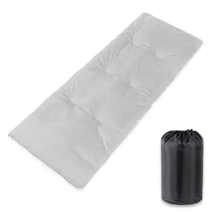 

Thick Camping Sleeping Pad, Soft Comfortable Microfiber Camping Cot Pads for Adults, Lightweight Foldable Sleeping mats for Tra