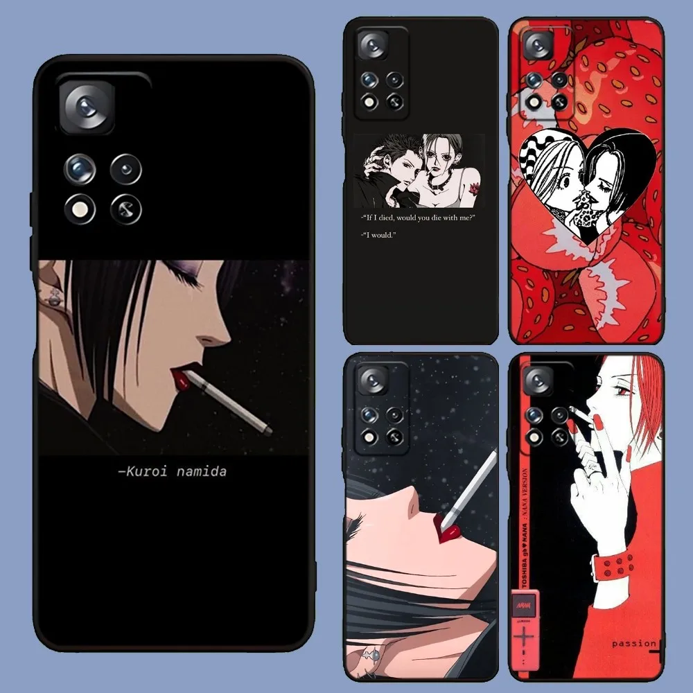 

Nana Osaki Anime Phone Case For Samsung Galaxy A13,A21s,A22,A31,A32,A52,A53,A71,A80,A91 Soft Black Cover