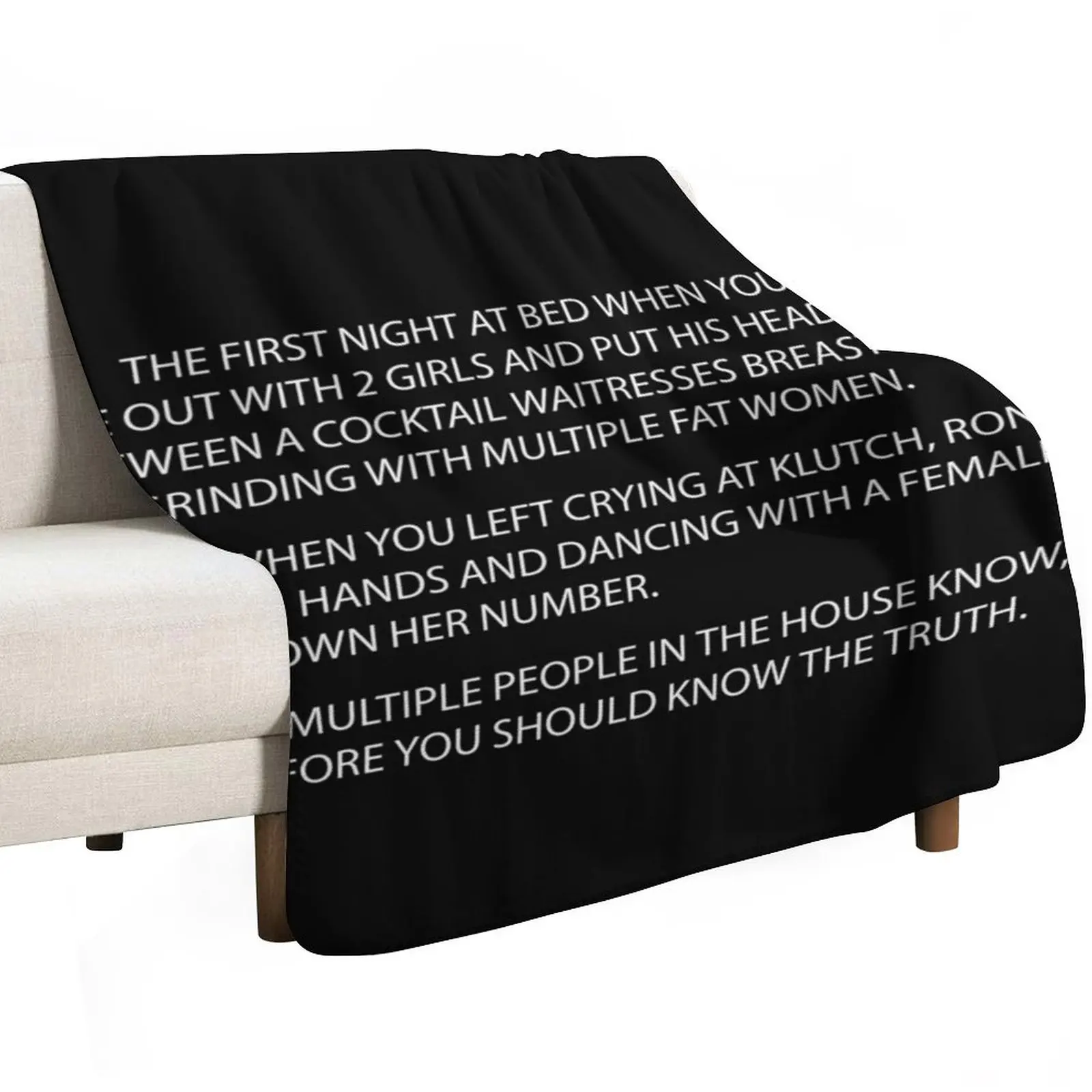 

letter to sammi Throw Blanket Camping Thermals For Travel Bed Fashionable Blankets