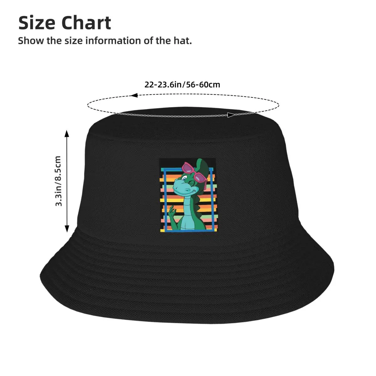 Denver The Last Dinosaur Funny Tee Bucket Hats Panama Hat Children Bob Hats Autumn Fisherman Hats Summer Fishing Unisex Caps