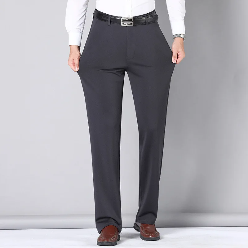 New Summer Men Business Pants 5XL 6XL 7XL 8XL 9XL 10XL 40 44 46 48 50 52 Waist 138cm Plus size Elastic 145kg Large Size Pants