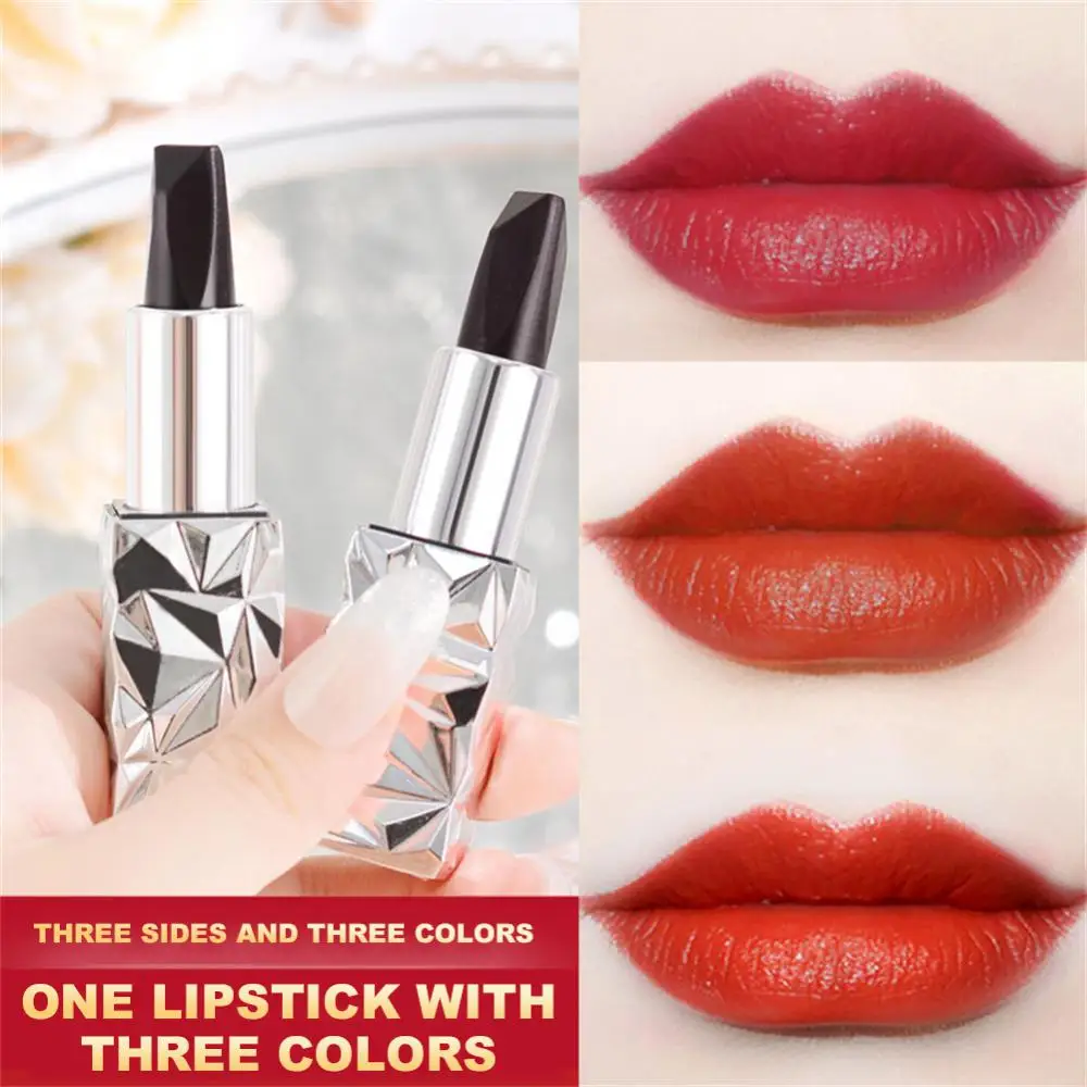 1/3/5PCS Cassiey Velvet Matte Vegan Lipsticks Waterproof Long Lasting Sexy Red Lip Stick Moisturizing Non-Stick Cup Makeup Lip