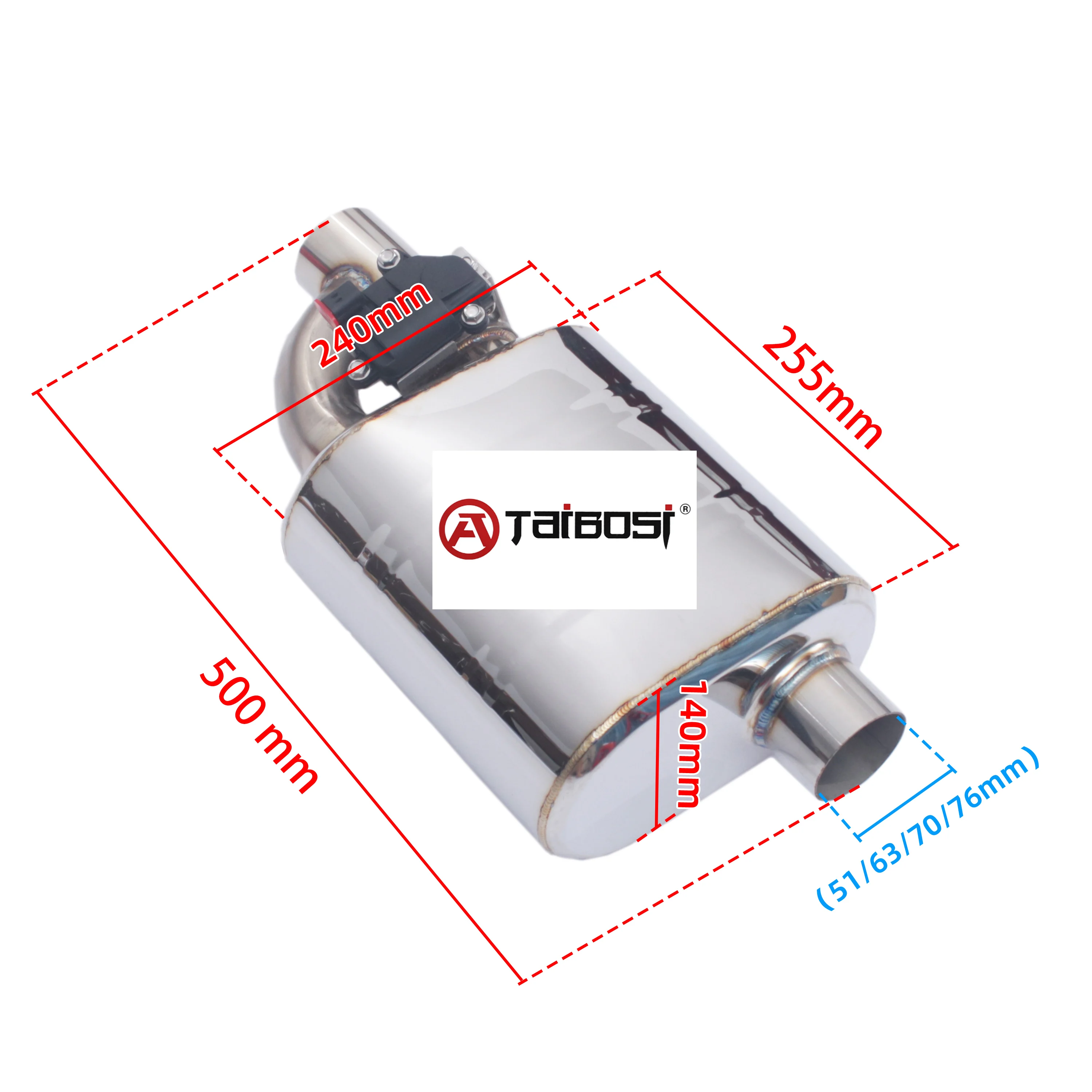 Taibosi Car Catback Exhaust Muffler Electric Control Valve Wireless Remote Controller Cutout Universal 51 60 63 70 76MM Tools