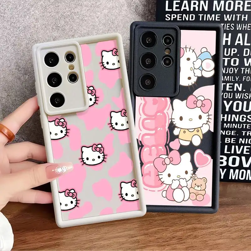 Чехол для телефона H-Hello K-Kitty для Samsung Galaxy S20 FE S21 S23 Ultra Note 20 Ultra S24 Ultra S22 Plus S23 FE