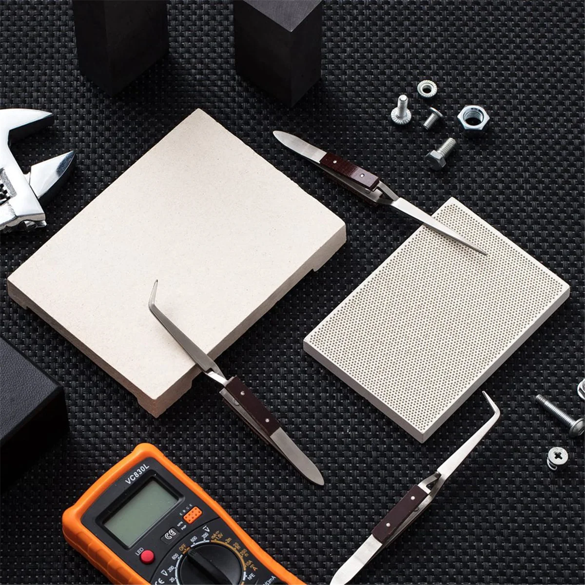 A95G 2Pcs Ceramic Honeycomb So - Jewelry Soldering Board Ceramic Honeycomb review and price
