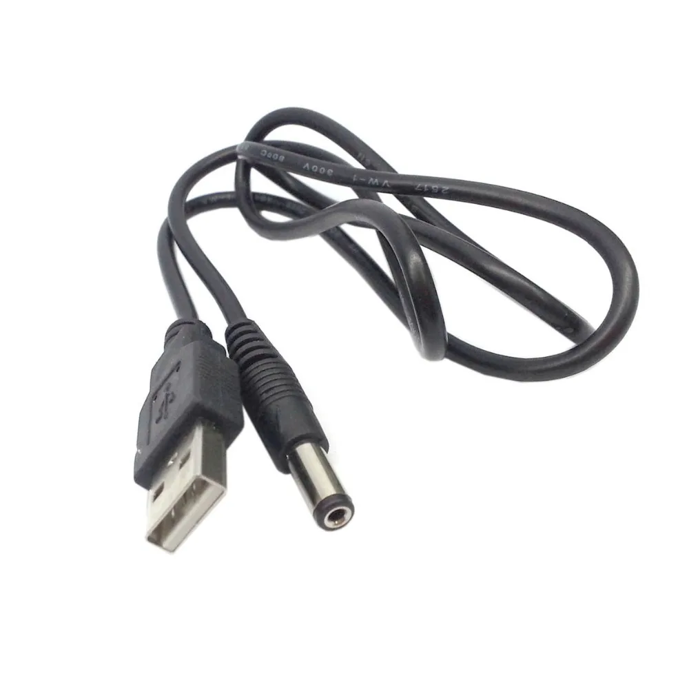 CYSM 100cm USB 2.0 A Type Male to 5. 5mm DC Power Plug Barrel Connector 5V Cable