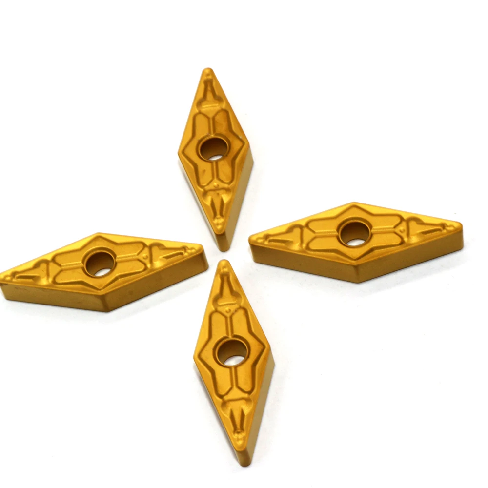 10PCS VNMG160408 TM T9125 Carbide Insere Alta Qualidade Externa Torneamento Ferramenta CNC Torno Cortador Ferramentas Lâmina De Metal