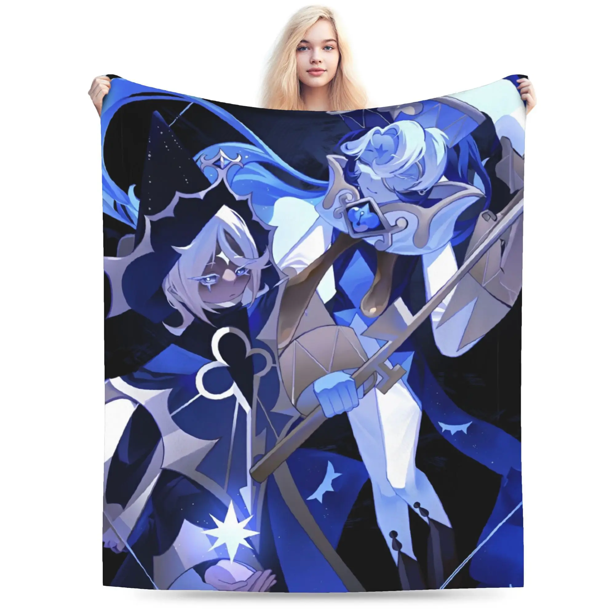 Shadow Milk Cookie Run Kingdom Blankets Velvet Autumn/Winter  Portable Warm Throw Blankets for Home Car Rug Piece