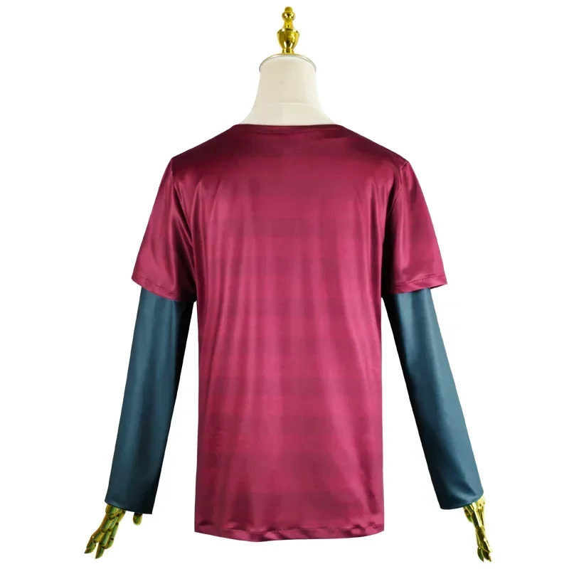 The Last of Us Ellie Cosplay Costume pour hommes, chemise bleue, tenues d'halloween, carnaval masculin, plis imbibés, déguisement en Y