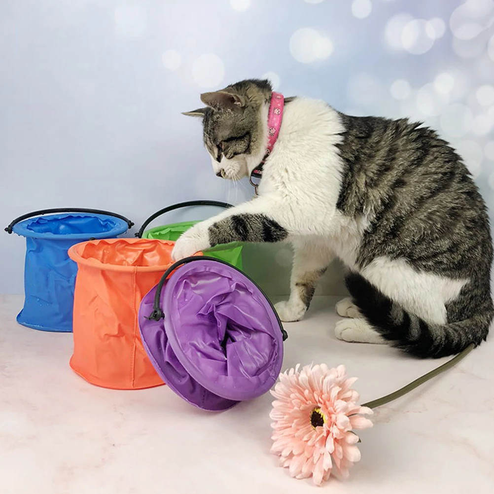 

2pcs Foldable Pen Washing Bucket Purple Pvc Storage Bucket For Watercolor Painting Tool Pen Washing Supplies