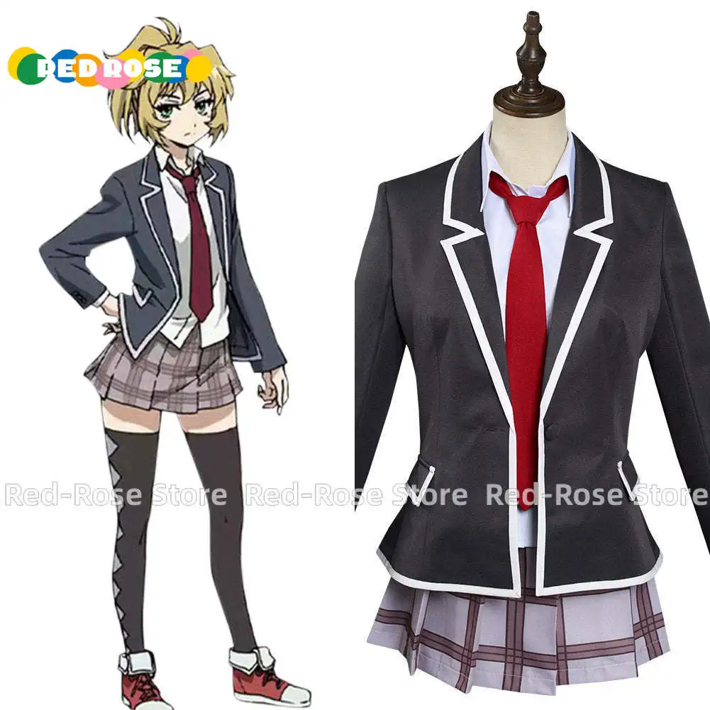 

Anime Tenkuu Shinpan High-Rise Invasion Mayuko Nise Cosplay Costume Halloween Carnival Suit Any Size