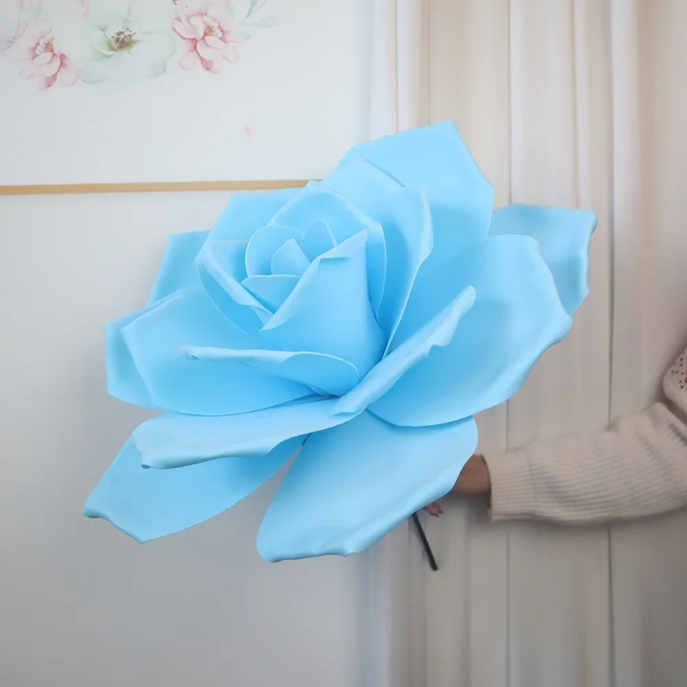 

Giant Simulated PE Foam Rose Flower Birthday Decoration Photography Backdrop Room Decor High Quality Artificial Flowers