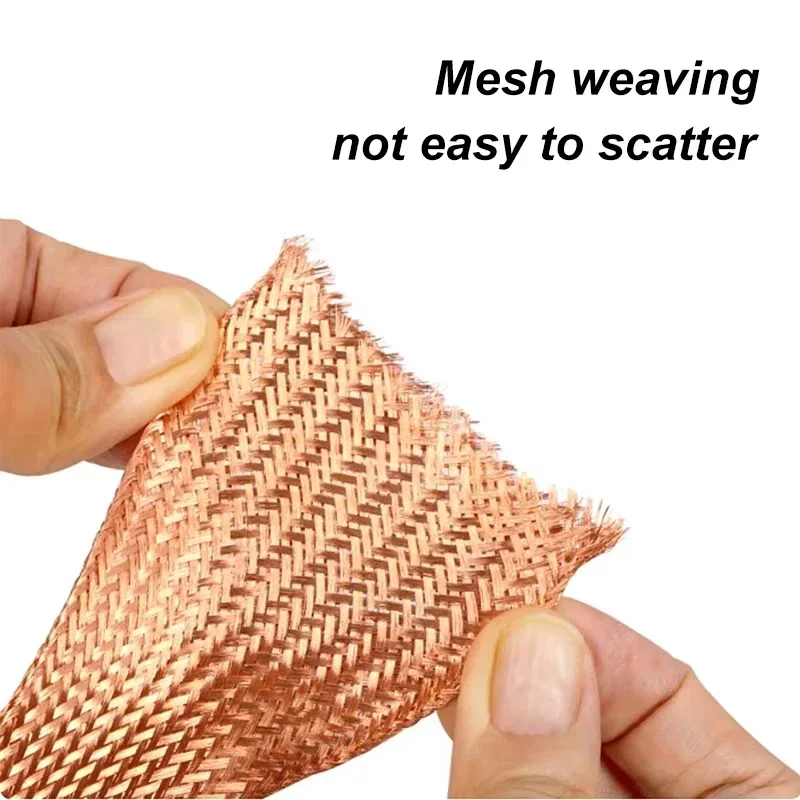 2-28 مم كم مضفر عالي الأداء قابل للتوسيع 1-20 م، غمد محمي من النحاس المعلب لمتانة وكابل حماية EMI