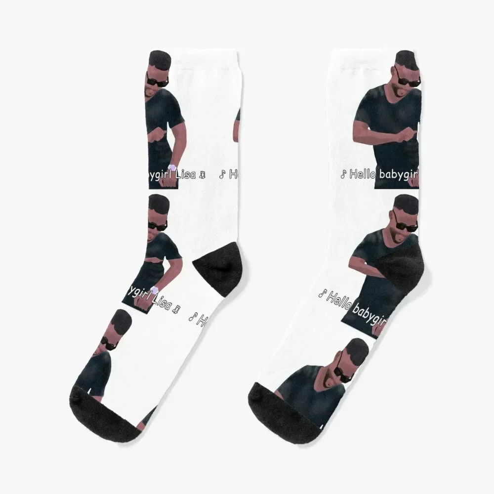 

Sojaboy - hello babygirl lisa - 90 day fiance - usman Socks Novelties anti slip football bright garter Luxury Woman Socks Men's