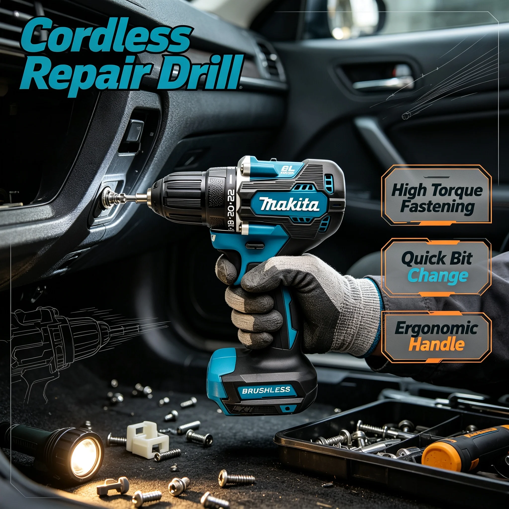 Makita DDF487 18V 10mm Fırçası - Power Tools Makita incelemesi ve fiyatı