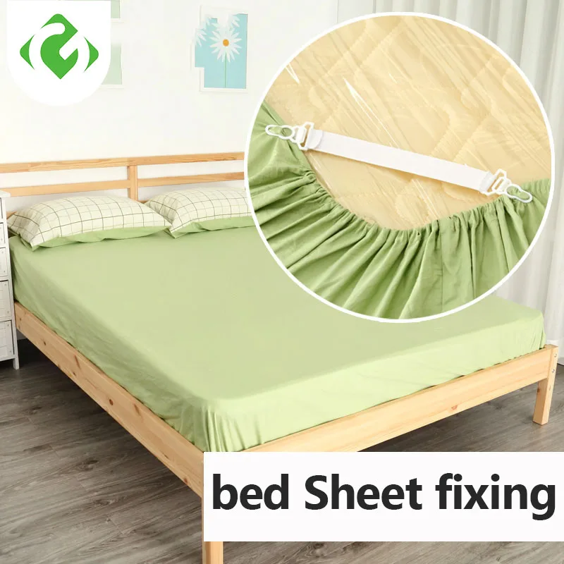 GUANYAO-sábana de cama blanca, Funda de colchón, mantas, pinzas, soporte de Clip, sujetadores, juego elástico, fijación, cinturón antideslizante, elástico
