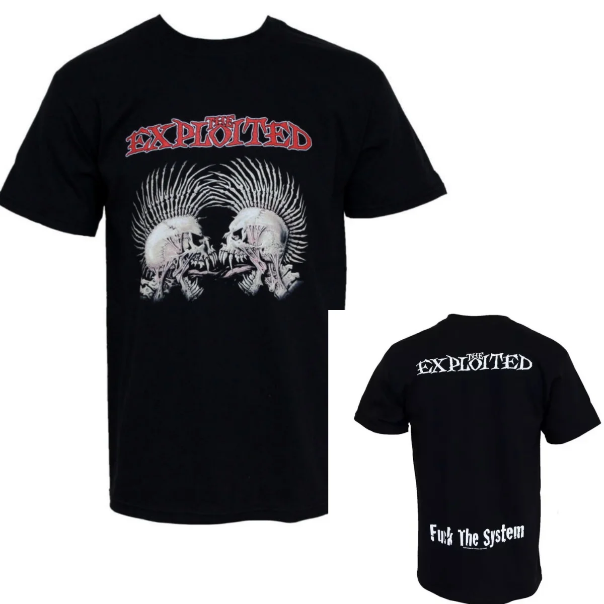 Exploited Graphic Cotton Band T-shirt Unisex Summer Short Sleeve Fashion Brand Tee Luxury Casual Vintage Tees