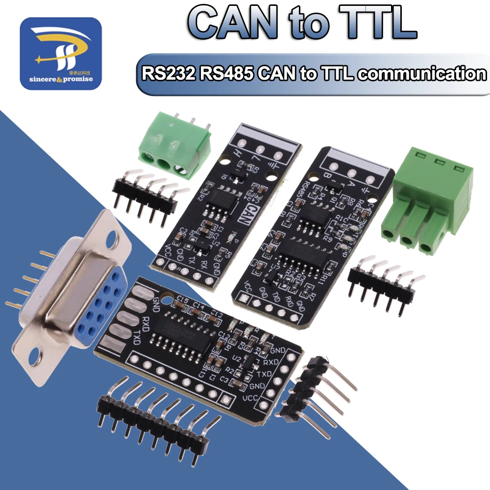 RS232 RS485 CAN to TTL communication module Serial port module CAN module