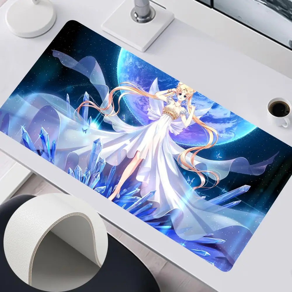 S-pelaut m-moons Mouse Pad 900x400mm Keyboard PC meja bantalan anime HD Printing komputer dua sisi kulit antiselip PU Mouse Pa