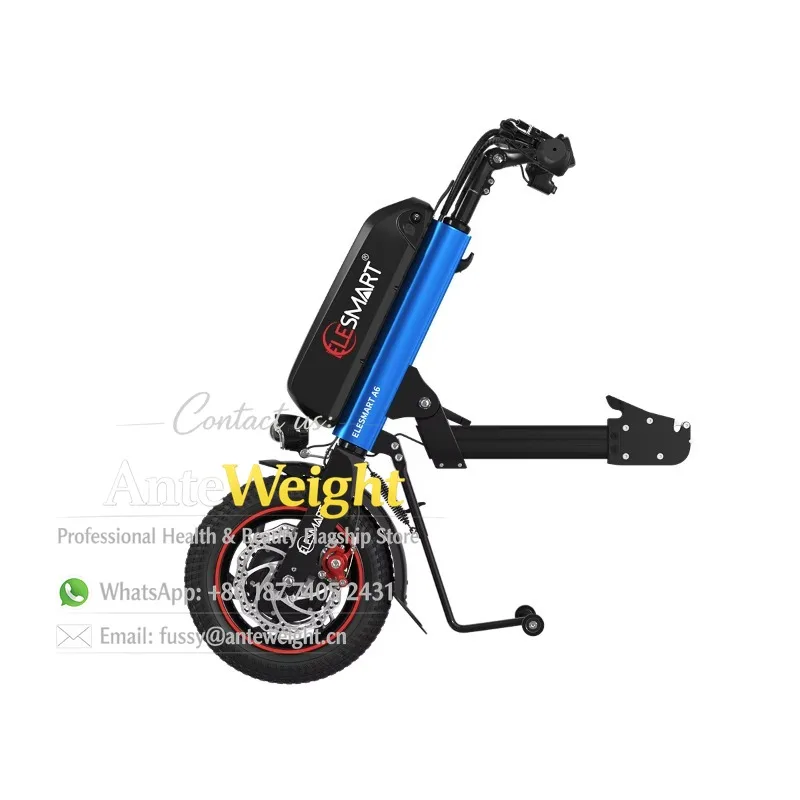 36V/48V 500W Lightweight Aluminum Alloy Electric Wheelchair Traction Head with Removable Battery