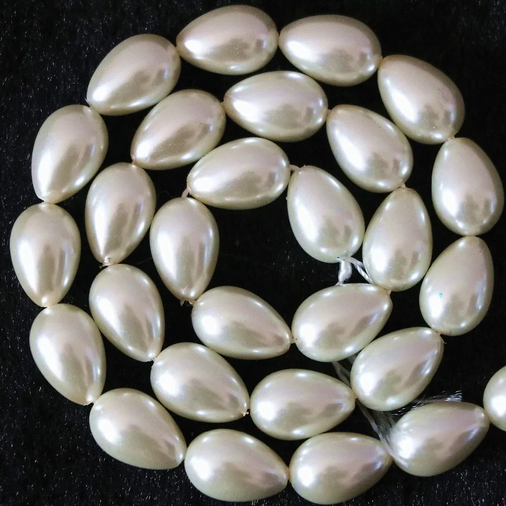 Pearl 9*13mm White Diy High Necklace Pendant Bead Making Bracelet Wholesaler Supplier Handmade Beads Teardrop Jewelry Making