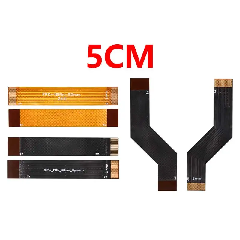 

Raspberry Pi 5 PCIE FPC Cable Higher Speed With 90R differential matching For M.2 NVMe SSD Higher Speed