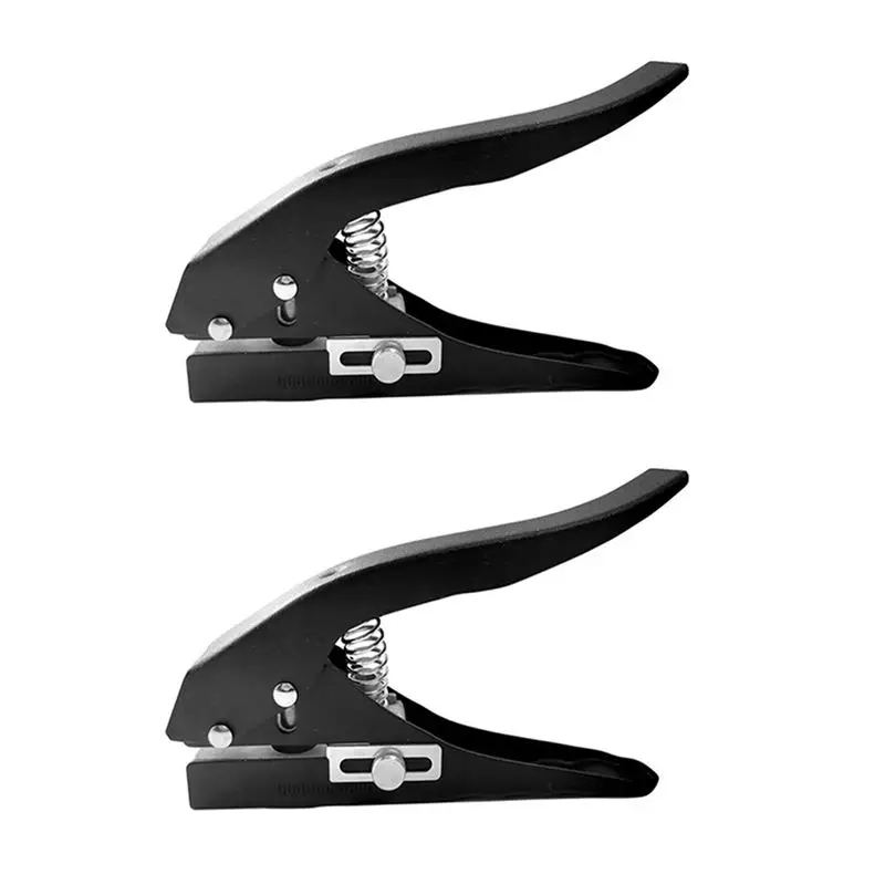 BMBY-2Pcs 12Mm Circle Hole Punch Paper Punch Hand-Held Round Single Hole Punch For ID Cards PVC Cards Badge Photos